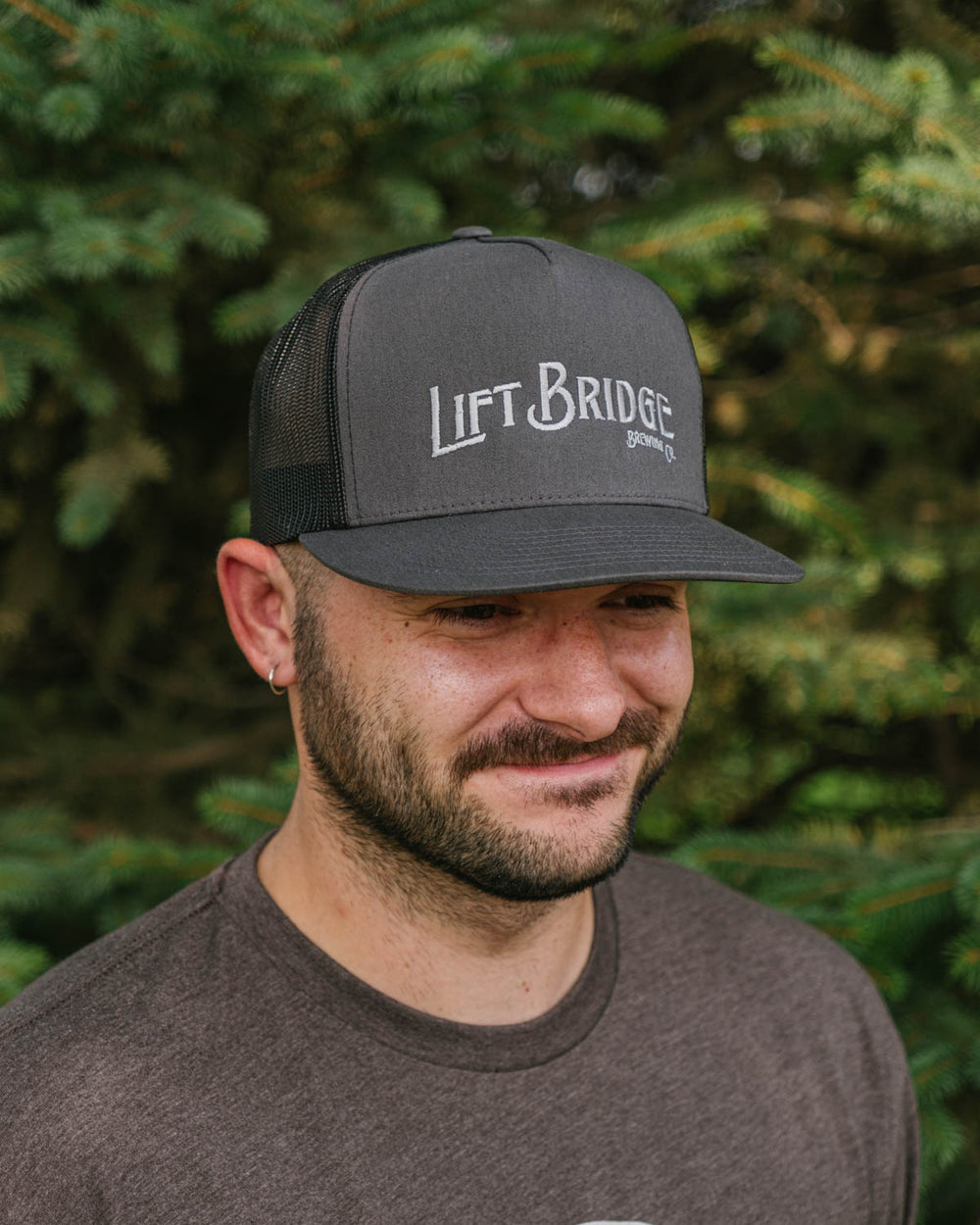 Grey Logo Trucker Hat