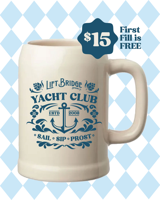 YACHTOBERFEST Stein ***PRE-ORDER*** PICK UP at PARTY Sept. 19th in TAPROOM